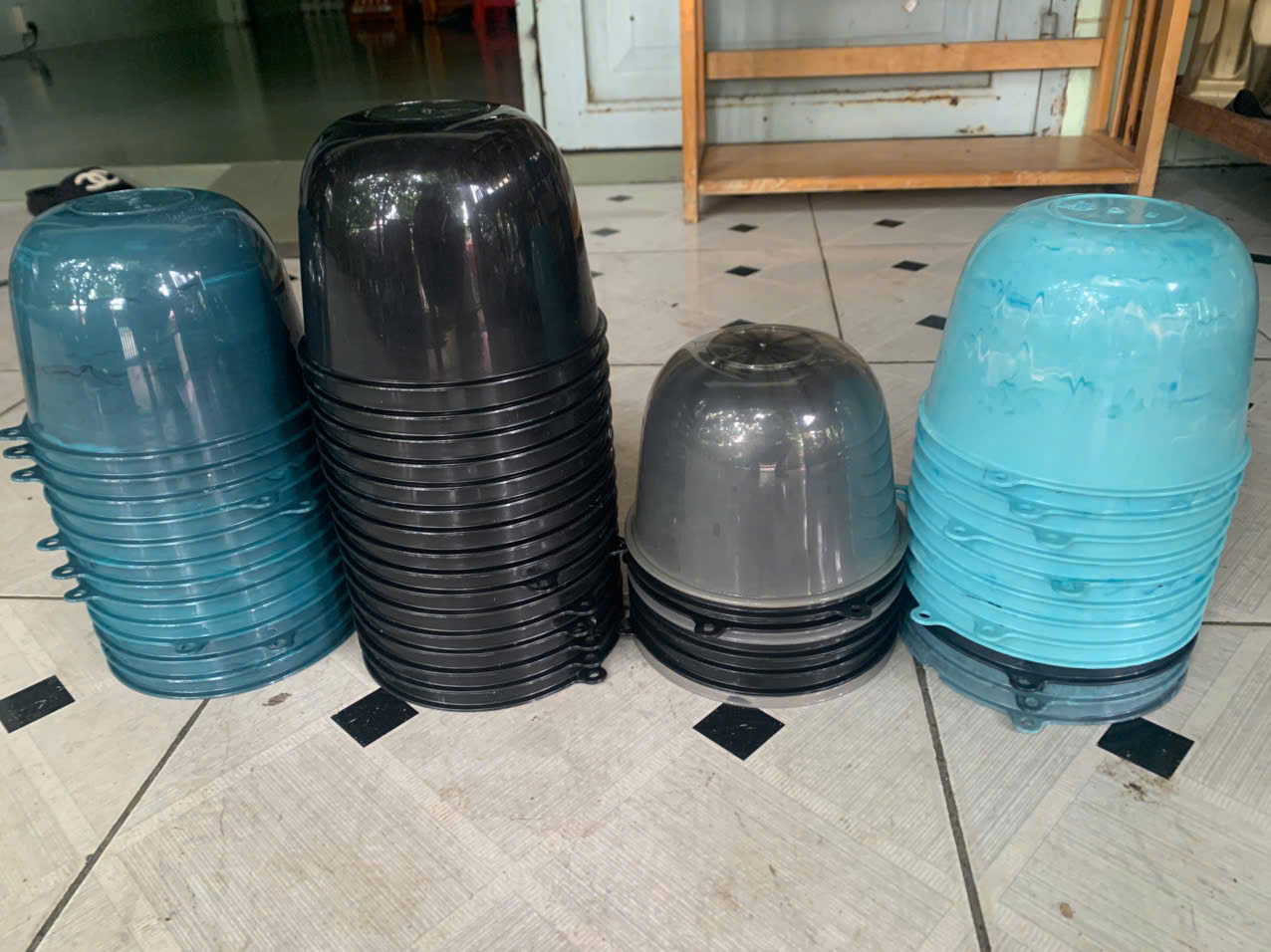 Chén cao su - góc nghiêng